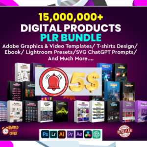 15 MILLION DIGITAL PRODUCTS PLR Bundle