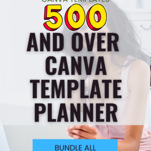 500 canva template planner